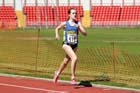 Lydia Turner (Birtley) wins the under-17s 3000 metres with a championship record.